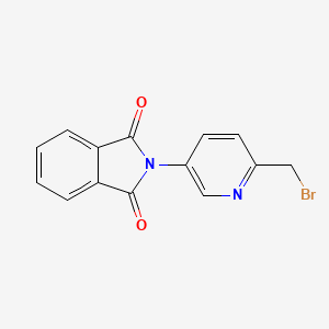 molecular formula C14H9BrN2O2 B3316644 2-Bromomethyl-5-phthalimido-pyridine CAS No. 954240-79-0