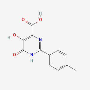 molecular formula C12H10N2O4 B3316649 5,6-Dihydroxy-2-p-tolyl-pyrimidine-4-carboxylic acid CAS No. 954241-09-9