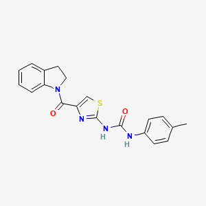 1-(4-(Indoline-1-carbonyl)thiazol-2-yl)-3-(p-tolyl)urea