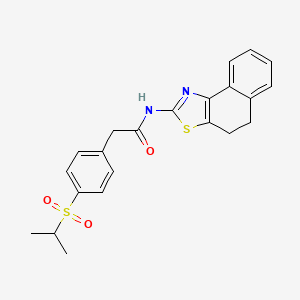N-(4,5-dihydronaphtho[1,2-d]thiazol-2-yl)-2-(4-(isopropylsulfonyl)phenyl)acetamide