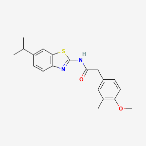 N-(6-isopropylbenzo[d]thiazol-2-yl)-2-(4-methoxy-3-methylphenyl)acetamide