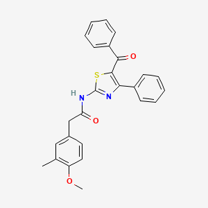 N-(5-benzoyl-4-phenyl-1,3-thiazol-2-yl)-2-(4-methoxy-3-methylphenyl)acetamide