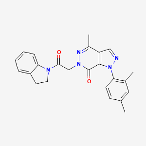 1-(2,4-dimethylphenyl)-6-(2-(indolin-1-yl)-2-oxoethyl)-4-methyl-1H-pyrazolo[3,4-d]pyridazin-7(6H)-one