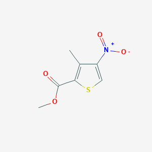 molecular formula C7H7NO4S B3317095 Methyl 3-methyl-4-nitrothiophene-2-carboxylate CAS No. 956118-36-8