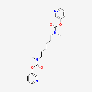 molecular formula C20H26N4O4 B3317195 Di(pyridin-3-yl) hexane-1,6-diylbis(methylcarbamate) CAS No. 95701-58-9