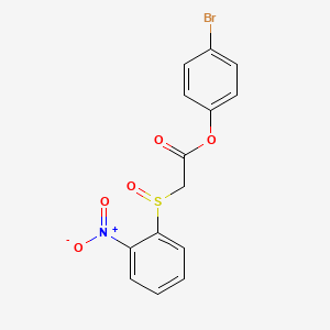 4-Bromophenyl [(2-nitrophenyl)sulfinyl]acetate