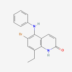 6-Bromo-8-ethyl-5-(phenylamino)quinolin-2-ol