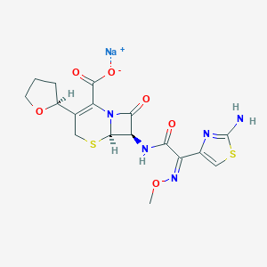 molecular formula C₁₇H₁₈N₅NaO₆S₂ B033173 Cefovecin sodium CAS No. 141195-77-9