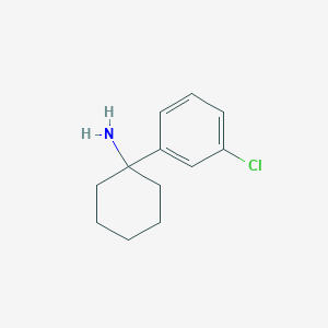molecular formula C12H16ClN B3317354 1-(3-Chlorophenyl)cyclohexan-1-amine CAS No. 959140-90-0
