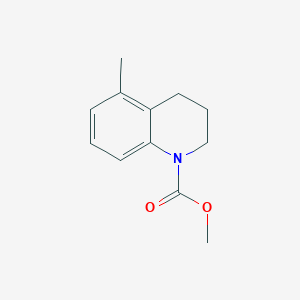 molecular formula C12H15NO2 B3317408 Methyl 5-methyl-3,4-dihydroquinoline-1(2H)-carboxylate CAS No. 959421-96-6