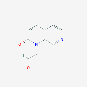 molecular formula C10H8N2O2 B3317433 2-(2-oxo-1,7-naphthyridin-1(2H)-yl)acetaldehyde CAS No. 959615-71-5