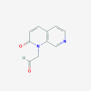2-(2-oxo-1,7-naphthyridin-1(2H)-yl)acetaldehyde