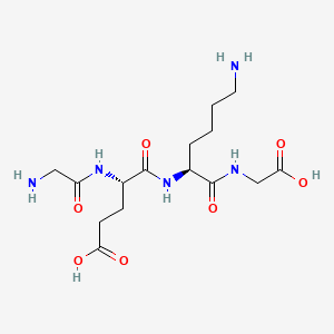 molecular formula C15H27N5O7 B3317491 GEKG peptide CAS No. 960608-17-7