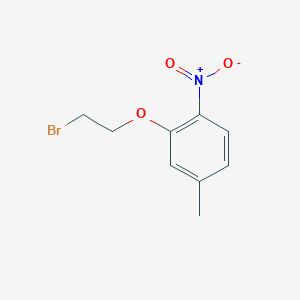 molecular formula C9H10BrNO3 B3317542 Benzene, 2-(2-bromoethoxy)-4-methyl-1-nitro- CAS No. 96315-07-0
