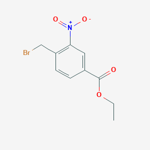 molecular formula C10H10BrNO4 B3317543 Ethyl 4-(bromomethyl)-3-nitrobenzoate CAS No. 96315-16-1