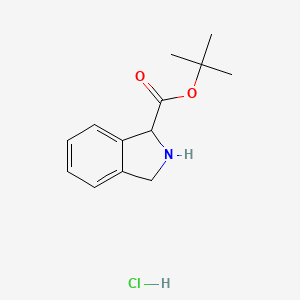 molecular formula C13H18ClNO2 B3317560 tert-Butyl isoindoline-1-carboxylate hydrochloride CAS No. 96325-07-4
