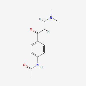 molecular formula C13H16N2O2 B3317610 N-(4-[(2E)-3-(Dimethylamino)prop-2-enoyl]phenyl)acetamide CAS No. 96605-63-9