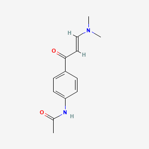 molecular formula C13H16N2O2 B3317610 N-{4-[(2E)-3-(dimethylamino)prop-2-enoyl]phenyl}acetamide CAS No. 96605-63-9