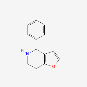 molecular formula C13H13NO B3317627 4-Phenyl-4,5,6,7-tetrahydrofuro[3,2-c]pyridine CAS No. 96679-53-7