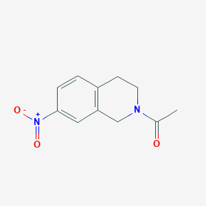 molecular formula C11H12N2O3 B3318311 1-(7-Nitro-3,4-dihydroisoquinolin-2(1H)-yl)ethanone CAS No. 99365-63-6