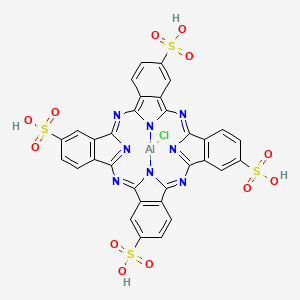 molecular formula C32H16AlClN8O12S4 B3318531 AL(III) Phthalocyanine chloride tetrasulfonic acid CAS No. 100180-30-1