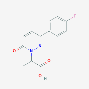 2-[3-(4-Fluorophenyl)-6-oxo-1,6-dihydropyridazin-1-yl]propanoic acid