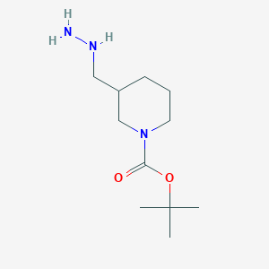 molecular formula C11H23N3O2 B3318682 Tert-butyl 3-(hydrazinylmethyl)piperidine-1-carboxylate CAS No. 1017219-83-8