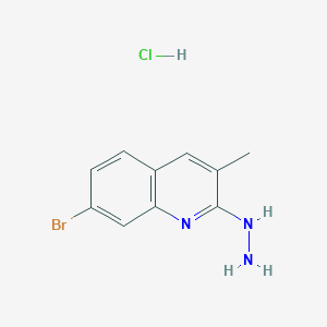 7-Bromo-2-hydrazino-3-methylquinoline hydrochloride