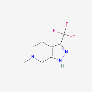 6-Methyl-3-(trifluoromethyl)-4,5,6,7-tetrahydro-1H-pyrazolo[3,4-C]pyridine