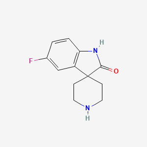 molecular formula C12H13FN2O B3318785 5-Fluorospiro[indoline-3,4'-piperidin]-2-one CAS No. 1025662-38-7