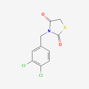 molecular formula C10H7Cl2NO2S B3318793 3-(3,4-Dichlorobenzyl)-1,3-thiazolidine-2,4-dione CAS No. 102653-57-6