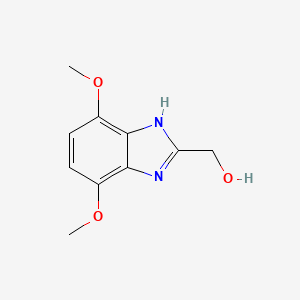 molecular formula C10H12N2O3 B3318860 (4,7-Dimethoxy-1H-benzo[d]imidazol-2-yl)methanol CAS No. 103151-22-0
