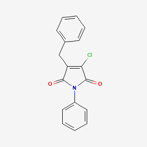 molecular formula C17H12ClNO2 B3318898 3-Benzyl-4-chloro-1-phenyl-1h-pyrrole-2,5-dione CAS No. 1033200-81-5