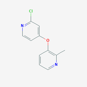 molecular formula C11H9ClN2O B3318972 2-Chloro-4-(2-methylpyridin-3-yl)oxy-pyridine CAS No. 1043022-76-9