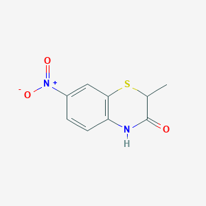 molecular formula C9H8N2O3S B3319058 2-Methyl-7-nitro-2H-benzo[B][1,4]thiazin-3(4H)-one CAS No. 105807-71-4