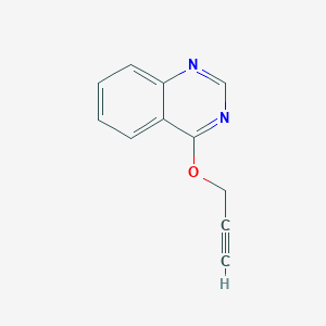 molecular formula C11H8N2O B3319190 4-(Prop-2-yn-1-yloxy)quinazoline CAS No. 108160-14-1