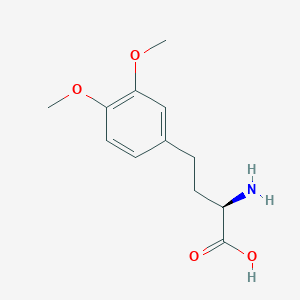 molecular formula C12H17NO4 B3319237 (2R)-2-amino-4-(3,4-dimethoxyphenyl)butanoic acid CAS No. 1089276-12-9