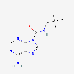 molecular formula C11H16N6O B3319282 6-Amino-N-neopentyl-9H-purine-9-carboxamide CAS No. 1092352-87-8