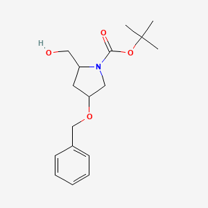 (2S,4R)-tert-butyl 4-(benzyloxy)-2-(hydroxymethyl)pyrrolidine-1-carboxylate