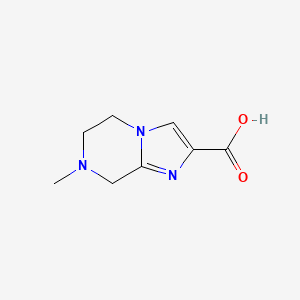 7-Methyl-5,6,7,8-tetrahydroimidazo[1,2-a]pyrazine-2-carboxylic acid