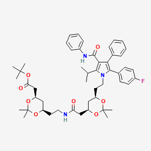 molecular formula C50H64FN3O8 B3319434 Atorvastatin Di-acetonide tert-Butyl Ester CAS No. 1116118-82-1