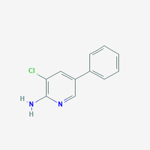 molecular formula C11H9ClN2 B3319443 3-Chloro-5-phenylpyridin-2-amine CAS No. 1121058-39-6