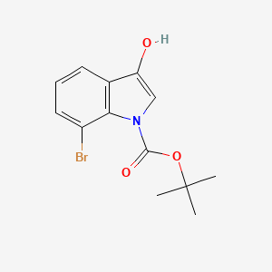 tert-butyl 7-bromo-3-hydroxy-1H-indole-1-carboxylate