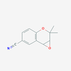 molecular formula C12H11NO2 B3319621 2,2-Dimethyl-3,4-epoxy-6-cyanochroman CAS No. 114926-03-3