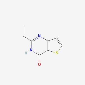 molecular formula C8H8N2OS B3319774 2-ethylThieno[3,2-d]pyrimidin-4(3H)-one CAS No. 117299-61-3