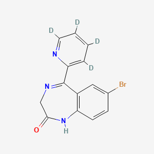 molecular formula C14H10BrN3O B3319841 Bromazepam-d4 CAS No. 1185022-85-8