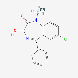 molecular formula C16H13ClN2O2 B3319919 Temazepam-13C,d3 CAS No. 1189871-79-1