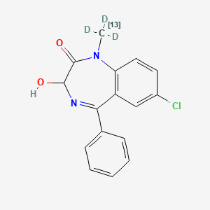 7-chloro-3-hydroxy-5-phenyl-1-(trideuterio(113C)methyl)-3H-1,4-benzodiazepin-2-one