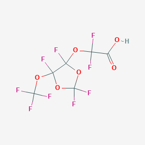 Acetic acid, 2,2-difluoro-2-[[2,2,4,5-tetrafluoro-5-(trifluoromethoxy)-1,3-dioxolan-4-yl]oxy]-