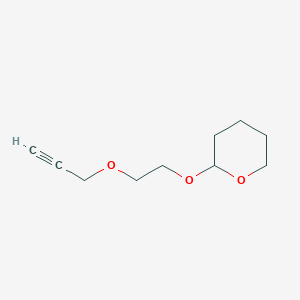 molecular formula C10H16O3 B3319950 Propargyl-PEG1-THP 